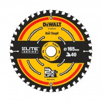 DeWALT pjovimo diskas medienai 165 mm T40 DeWALT pjovimo diskas medienai 165 mm T40